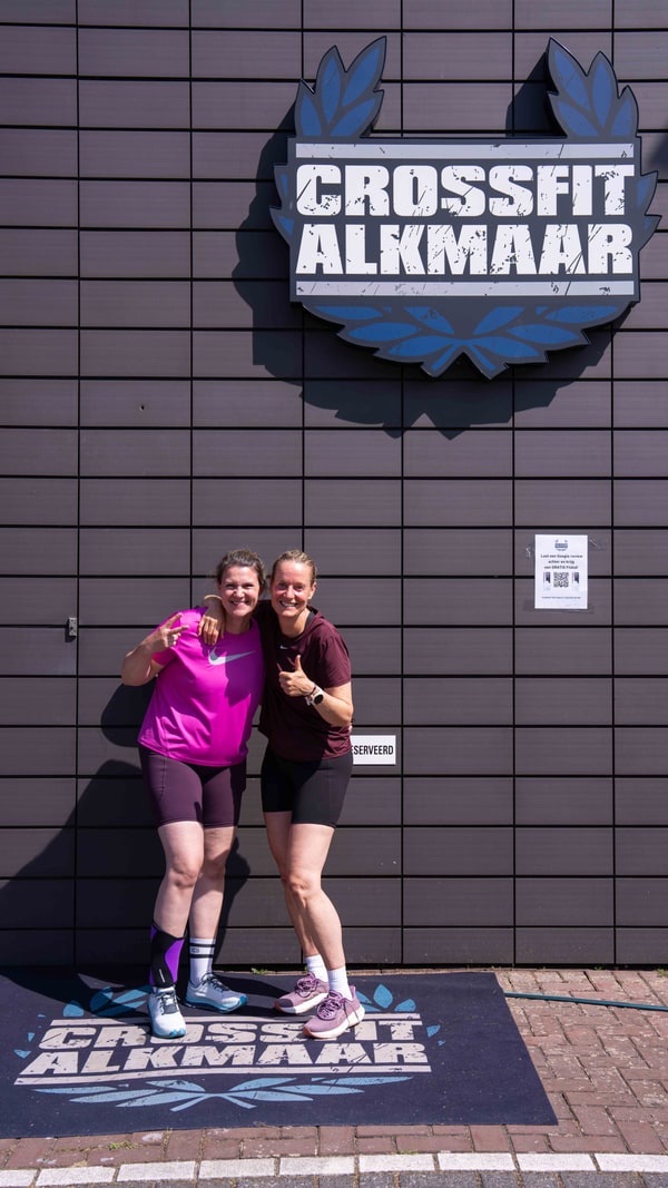 Deelnemers tijdens de HYROX Simulatie bij CrossFit Alkmaar